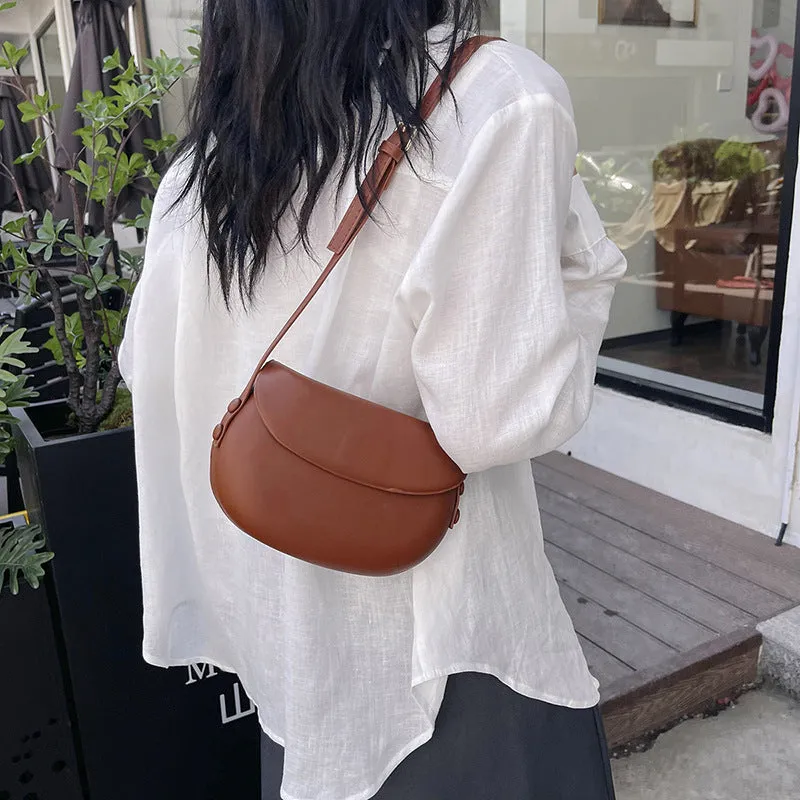 Cool Simple Retro Summer Fashion Saddle Shoulder Bags