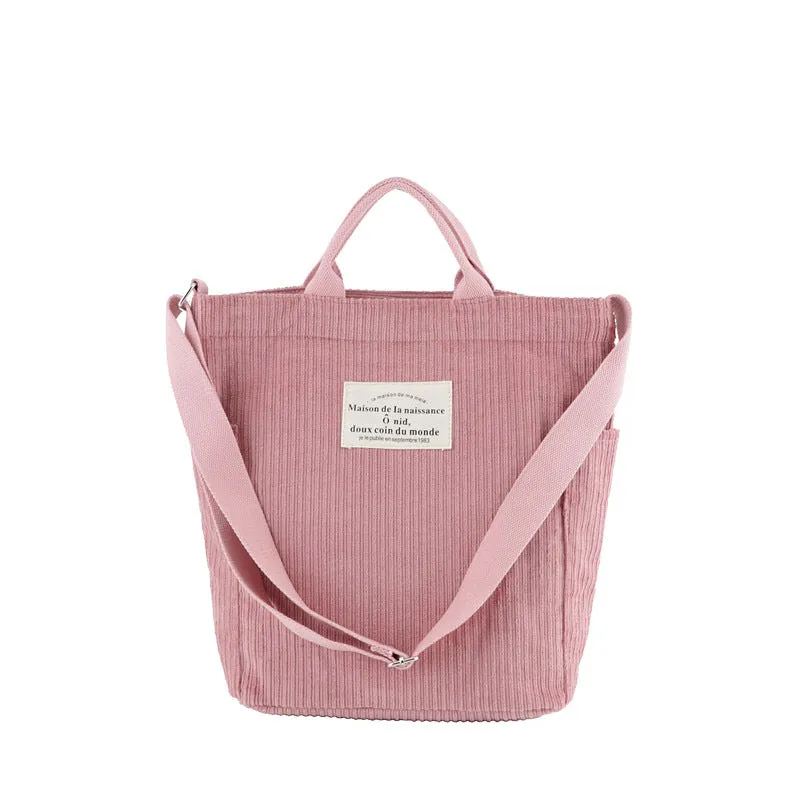 Corduroy Canvas Korean Style Artistic Simple Mori Crossbody Bags