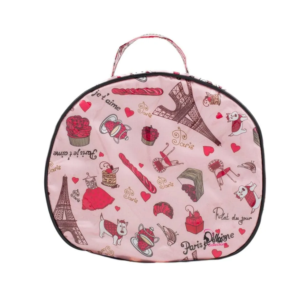 Cosmetic Bag -  Large Round - Paris J Taime Print