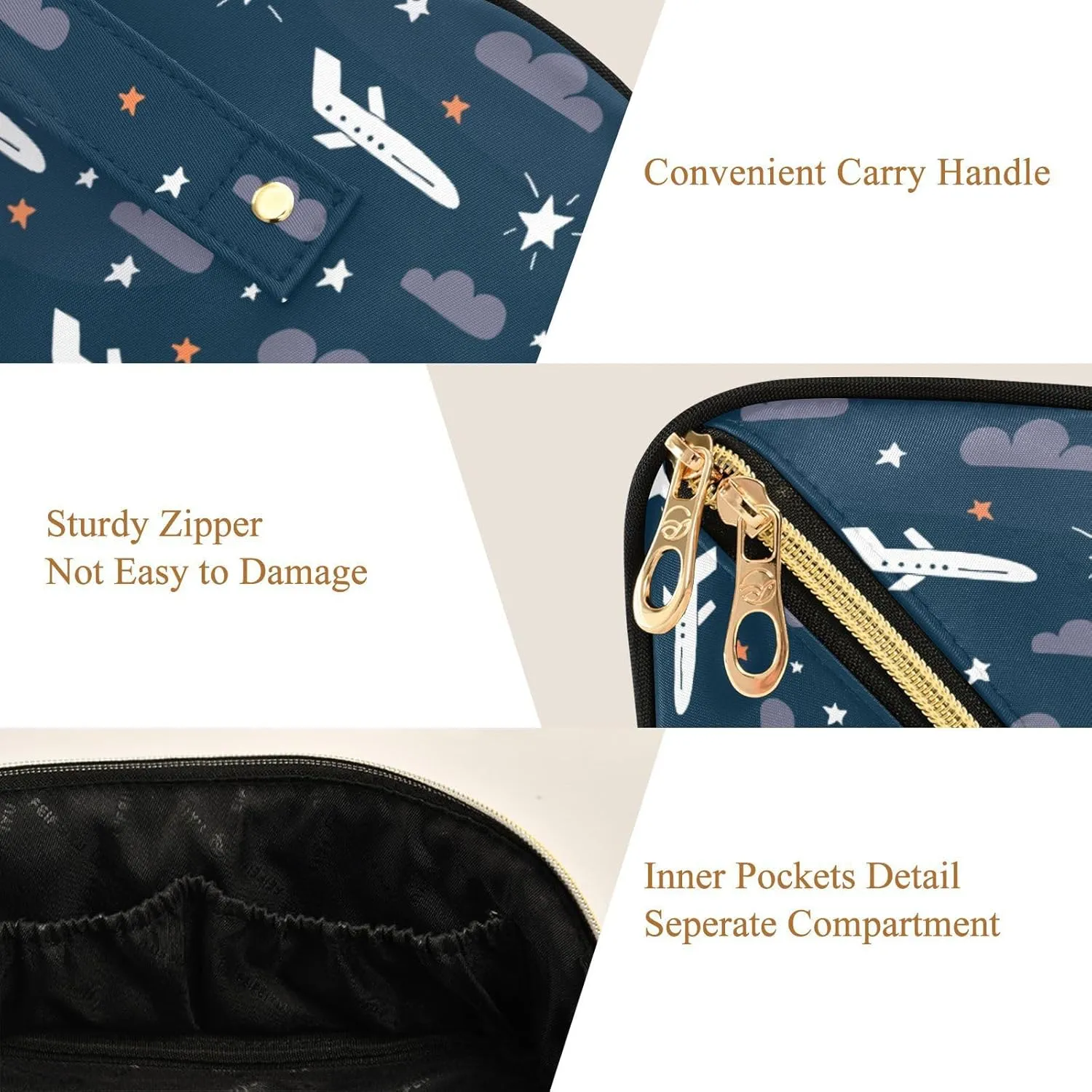 Cosmetic Bag Rhombus Makeup Pouch Portable Makeup Bag for Travel Essentials