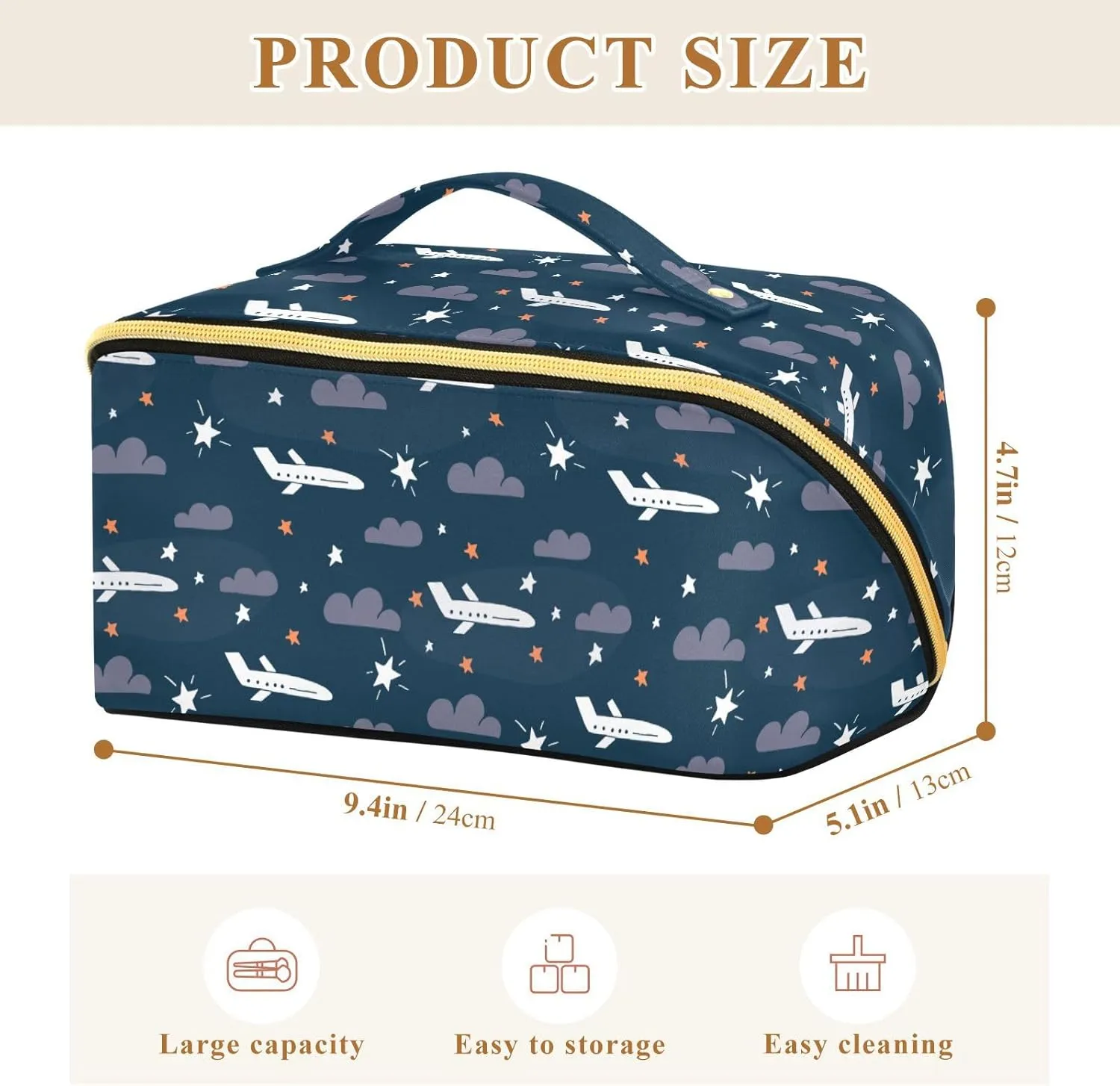 Cosmetic Bag Rhombus Makeup Pouch Portable Makeup Bag for Travel Essentials