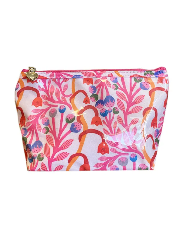 Cosmetic Bag (Small), Strawberry Vine