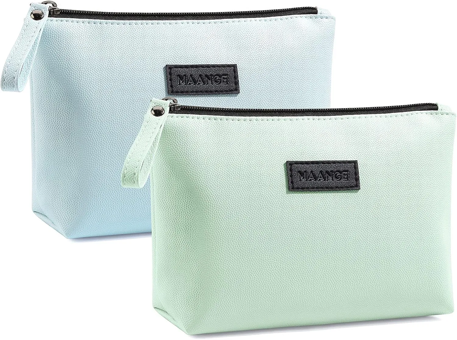 Cosmetic Bags for Women Small Makeup Bag for Purse Pu Leather Makeup Pouch Travel Makeup Bag with Zipper Make Up Bag for Travelling