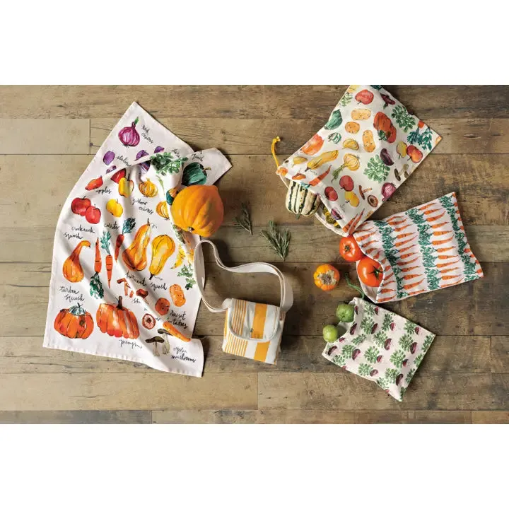 Cotton Solid Produce Bag Set - Veggie Stand