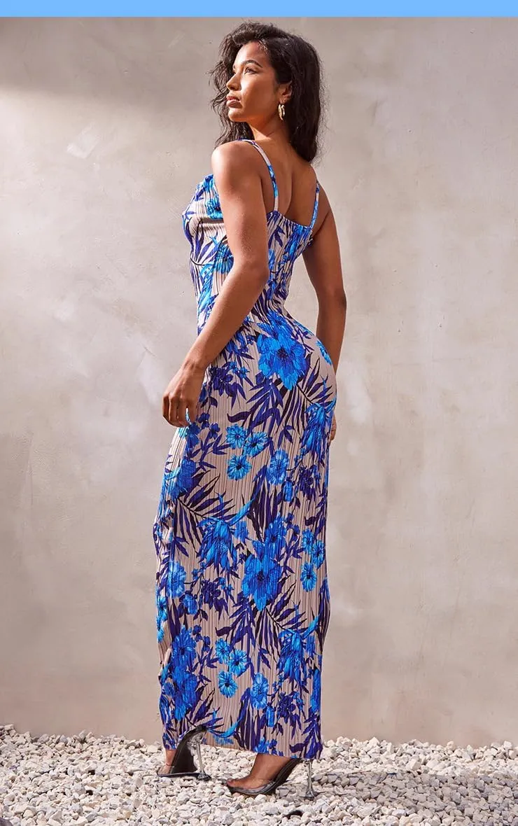 Cowl Neck Dress Sexy Strap Shoulder Pleated Maxi Dresses Summer Wedding Guest Dresses for Women