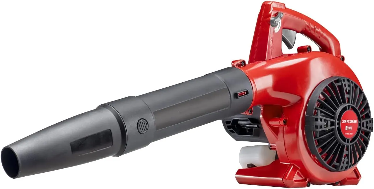 CRAFTSMAN Gas Powered Leaf Blower, Handheld Gas Blower, 200MPH, 25cc, 2-Cycle (B210)