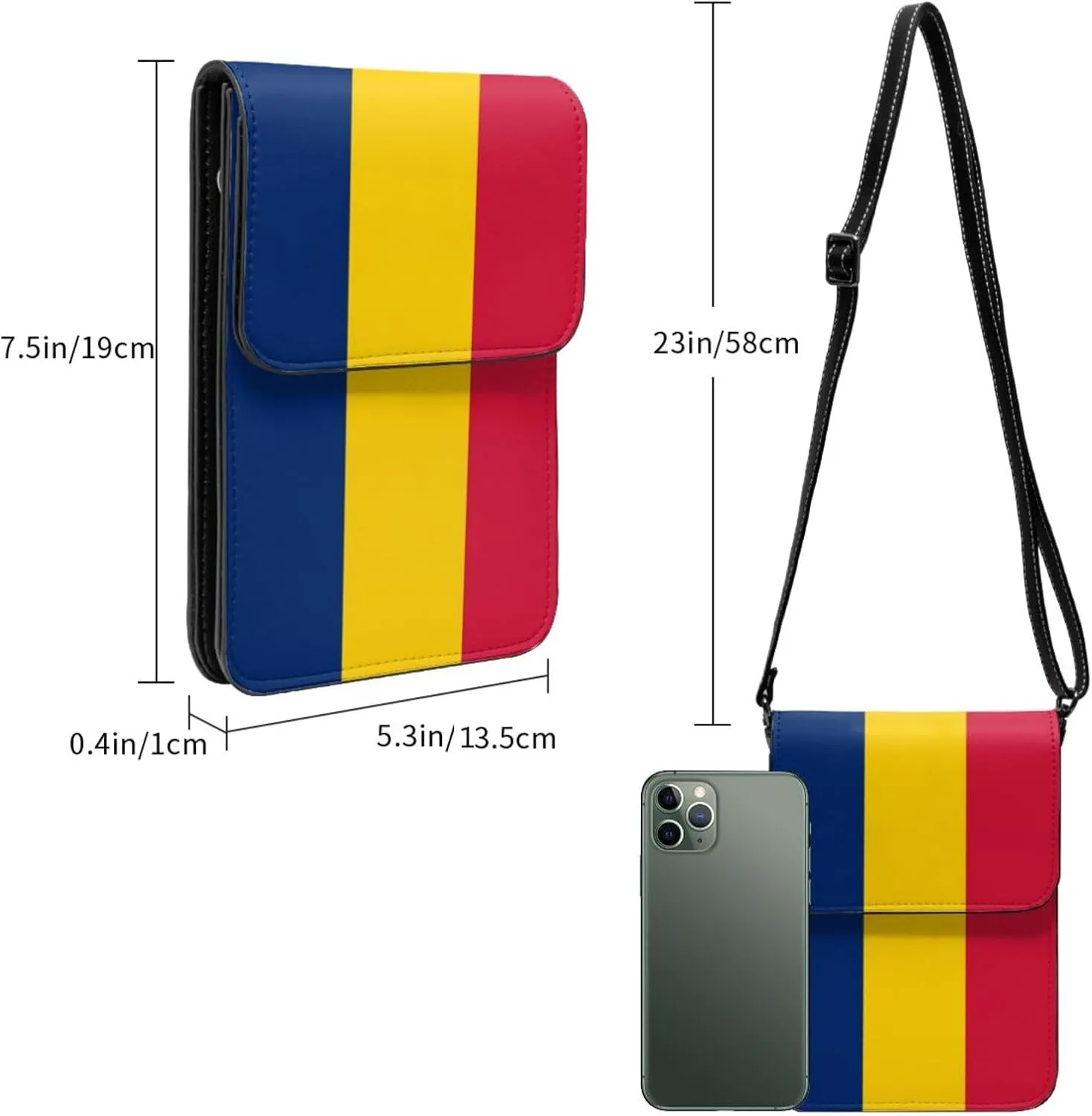 Croatian Flag Small Crossbody Purse Cell Phone Bag for Women