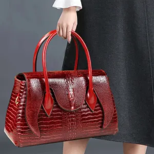 Crocodile Pattern Leather Crossbody Multi-layer Bags