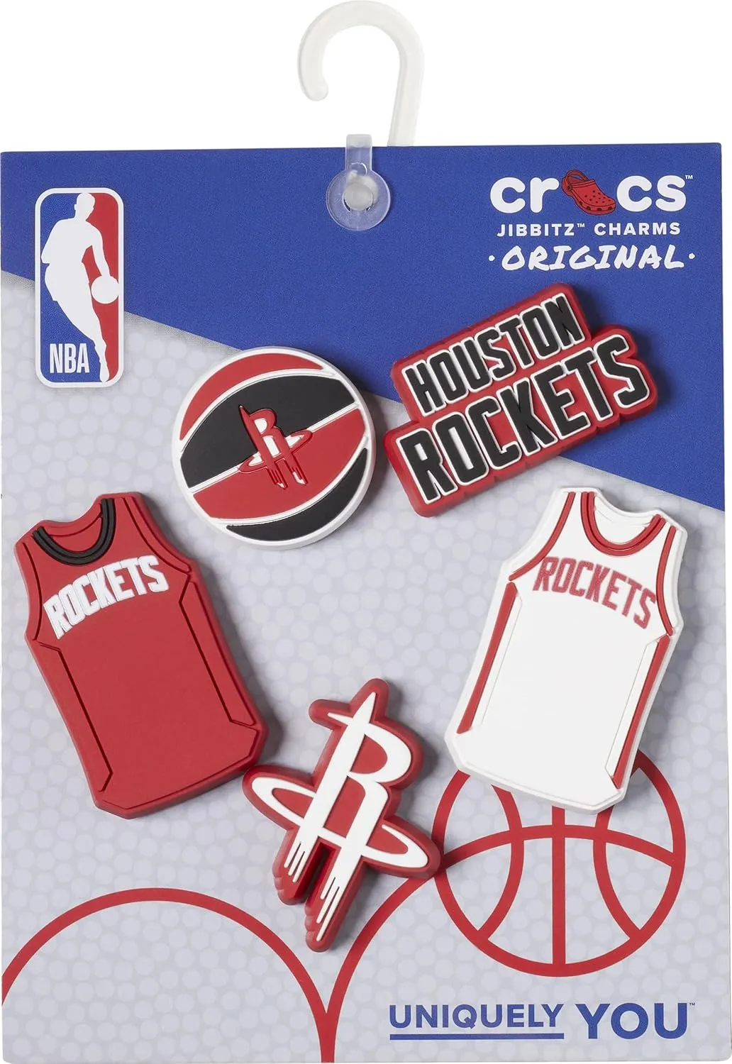 Crocs Jibbitz Shoe Charms, NBA Basketball Teams Sports Collection Multi Packs