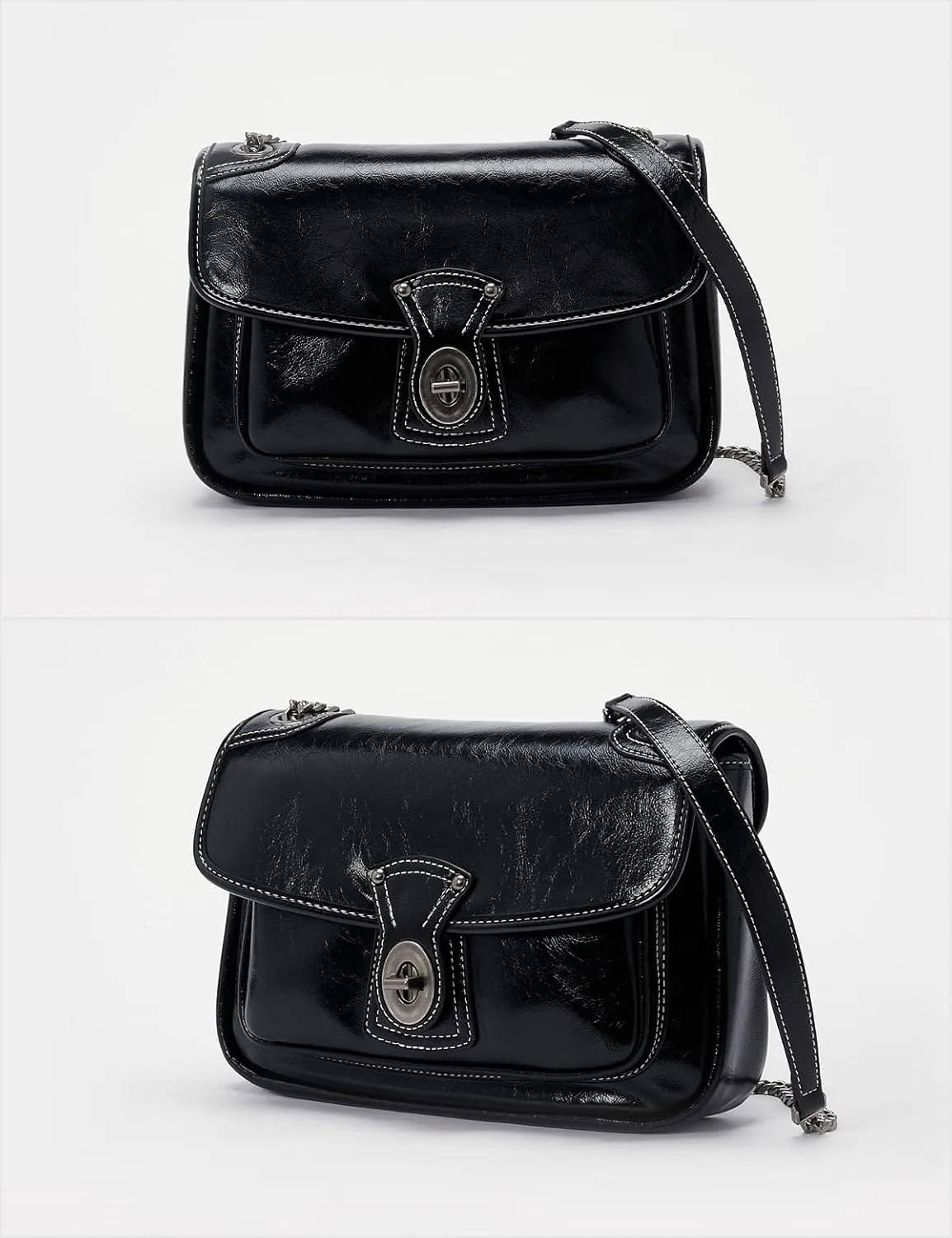 Crossbody Bag for Women, Designer Trendy Shoulder Bag, Bag with Chain Straps, Women's Trendy Stylish Bag