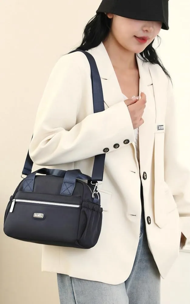 Crossbody Bags for Women Nylon Waterproof Lightweight Shoulder Bag,Top Handle Satchel Handbag for Travel Work