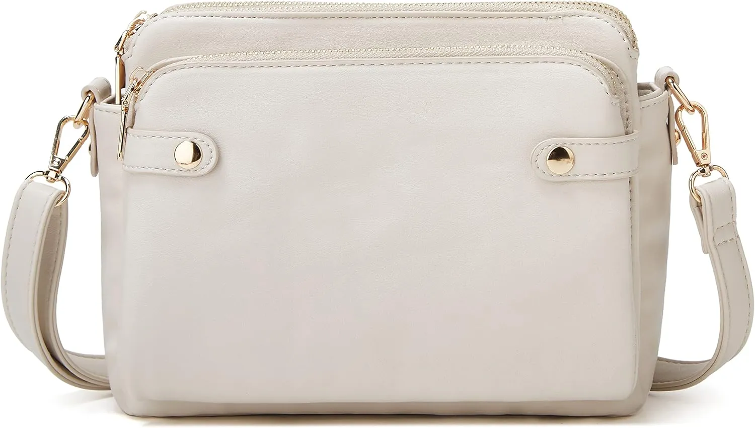 Crossbody Bags for Women Three-Layer Shoulder Bag Vegan Leather Multiple Compartments Handbag Purses Satchel Hobo Clutch 2024