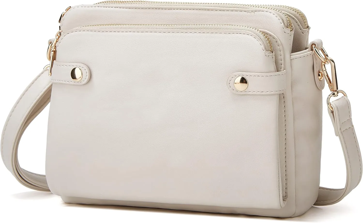 Crossbody Bags for Women Three-Layer Shoulder Bag Vegan Leather Multiple Compartments Handbag Purses Satchel Hobo Clutch 2024