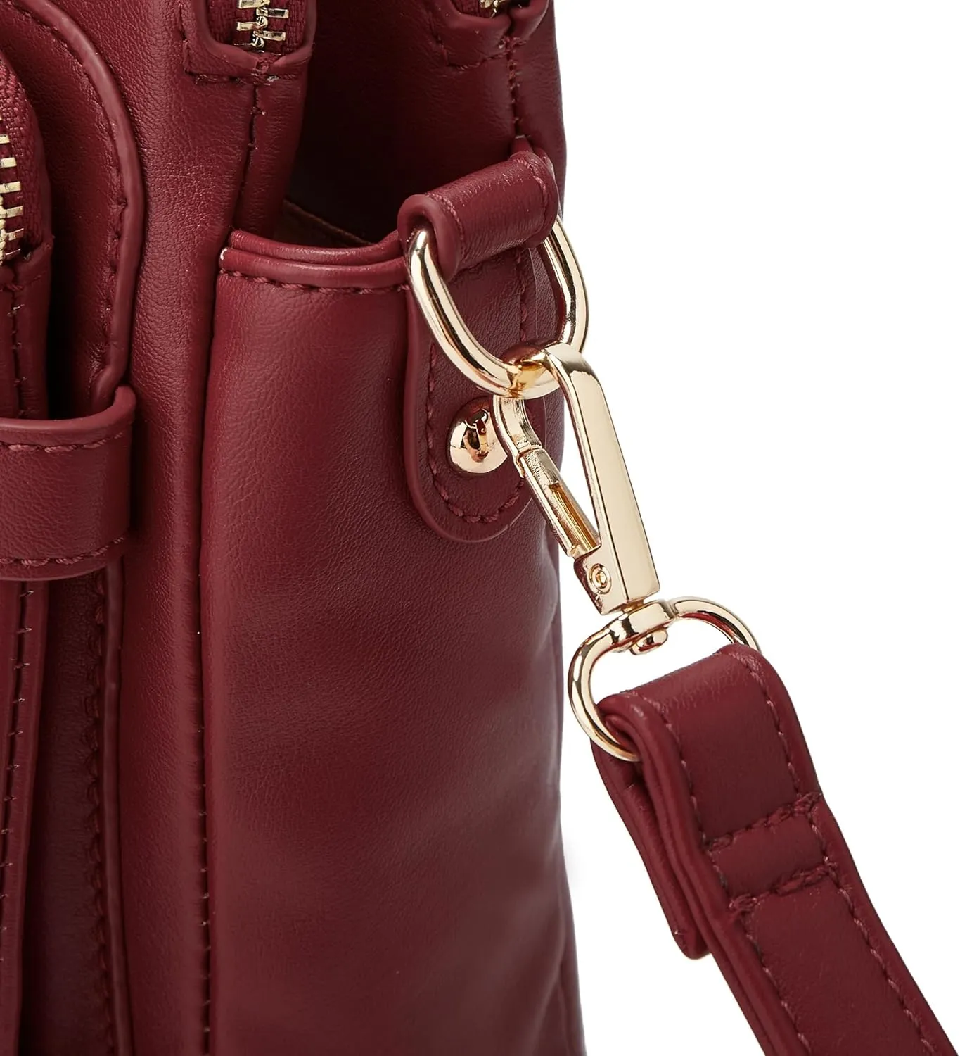 Crossbody Bags for Women Three-Layer Shoulder Bag Vegan Leather Multiple Compartments Handbag Purses Satchel Hobo Clutch