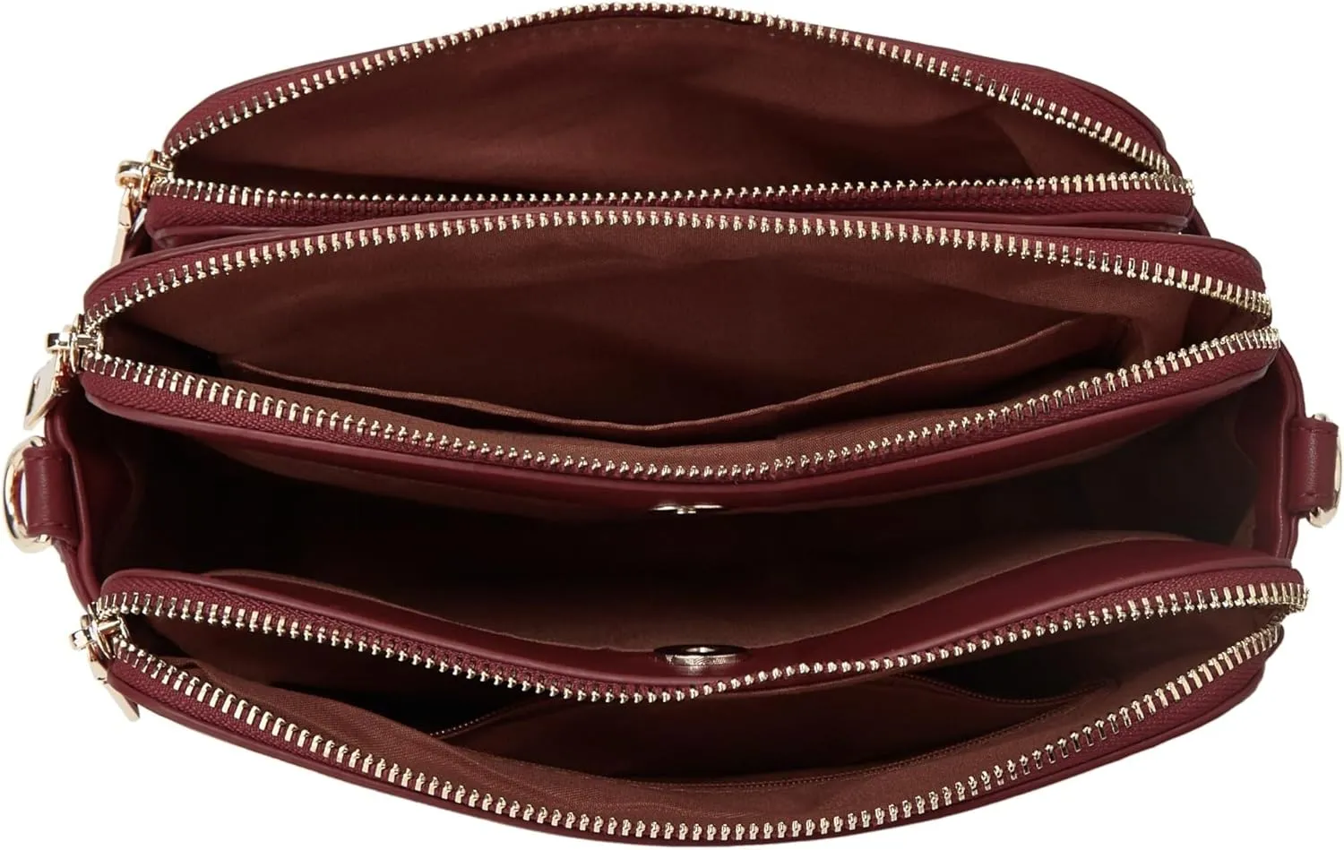 Crossbody Bags for Women Three-Layer Shoulder Bag Vegan Leather Multiple Compartments Handbag Purses Satchel Hobo Clutch