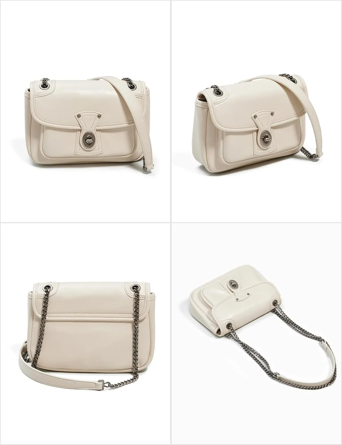 Crossbody Bags for Women,Designer Trendy Shoulder Bag, Women's Bag with Chain Straps, Small Satchel Bag