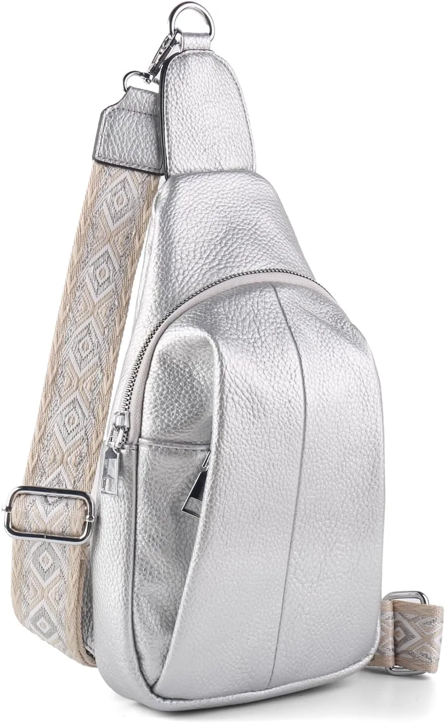 Crossbody Bags for Women,Sling Bag for Women,Fanny Packs Chest Bag for Work Travel Leather Sling Backpack