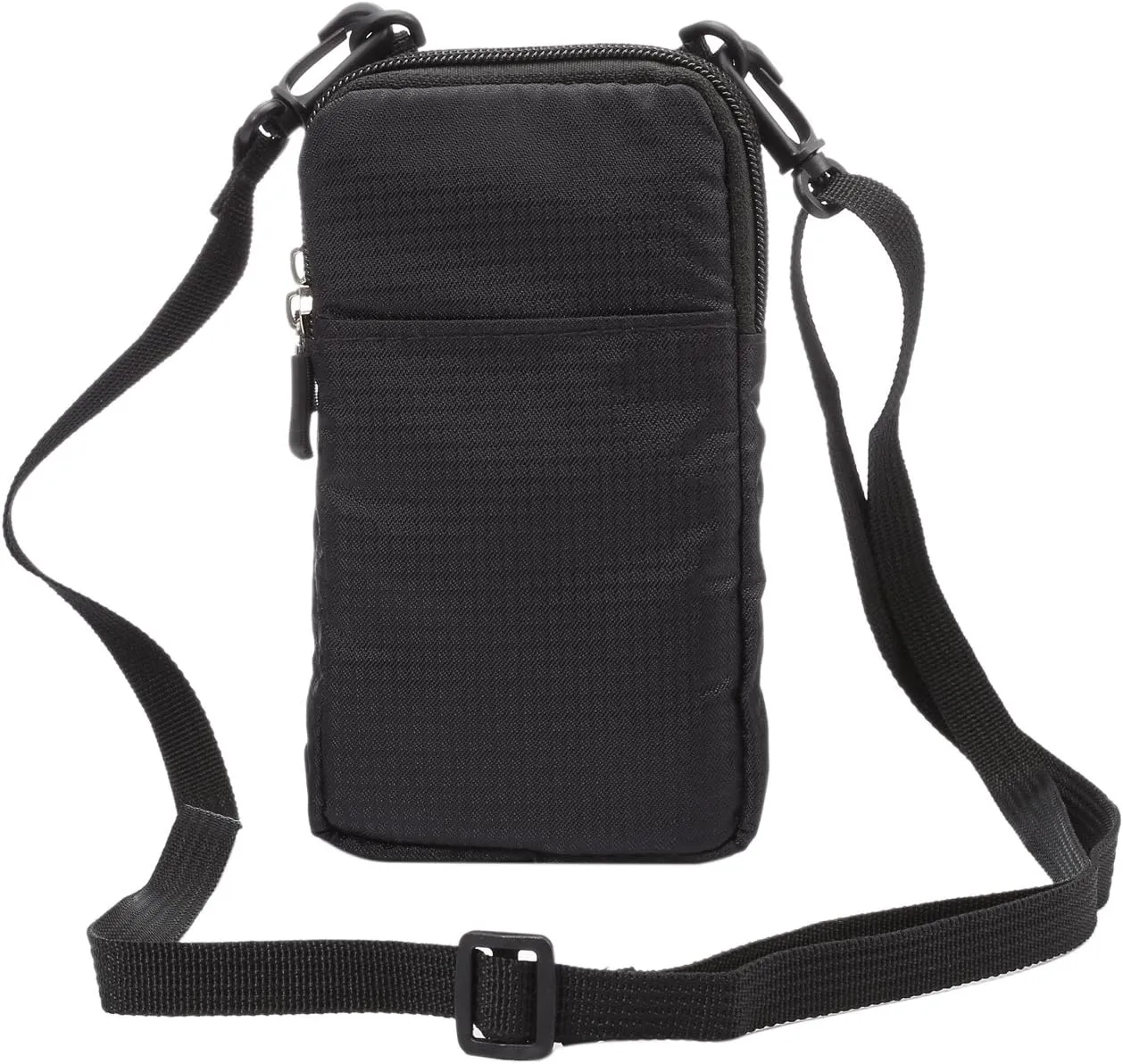 Crossbody Cell Phone Purse Small, Cell Phone Belt Clip Bag Men, Vertical Cell Phone Holster, 6.0" Outdoor Travel Waist Pouch Cellphone Shoulder Messenger Bag Zipper Wallet Phone Holder with Belt Loop