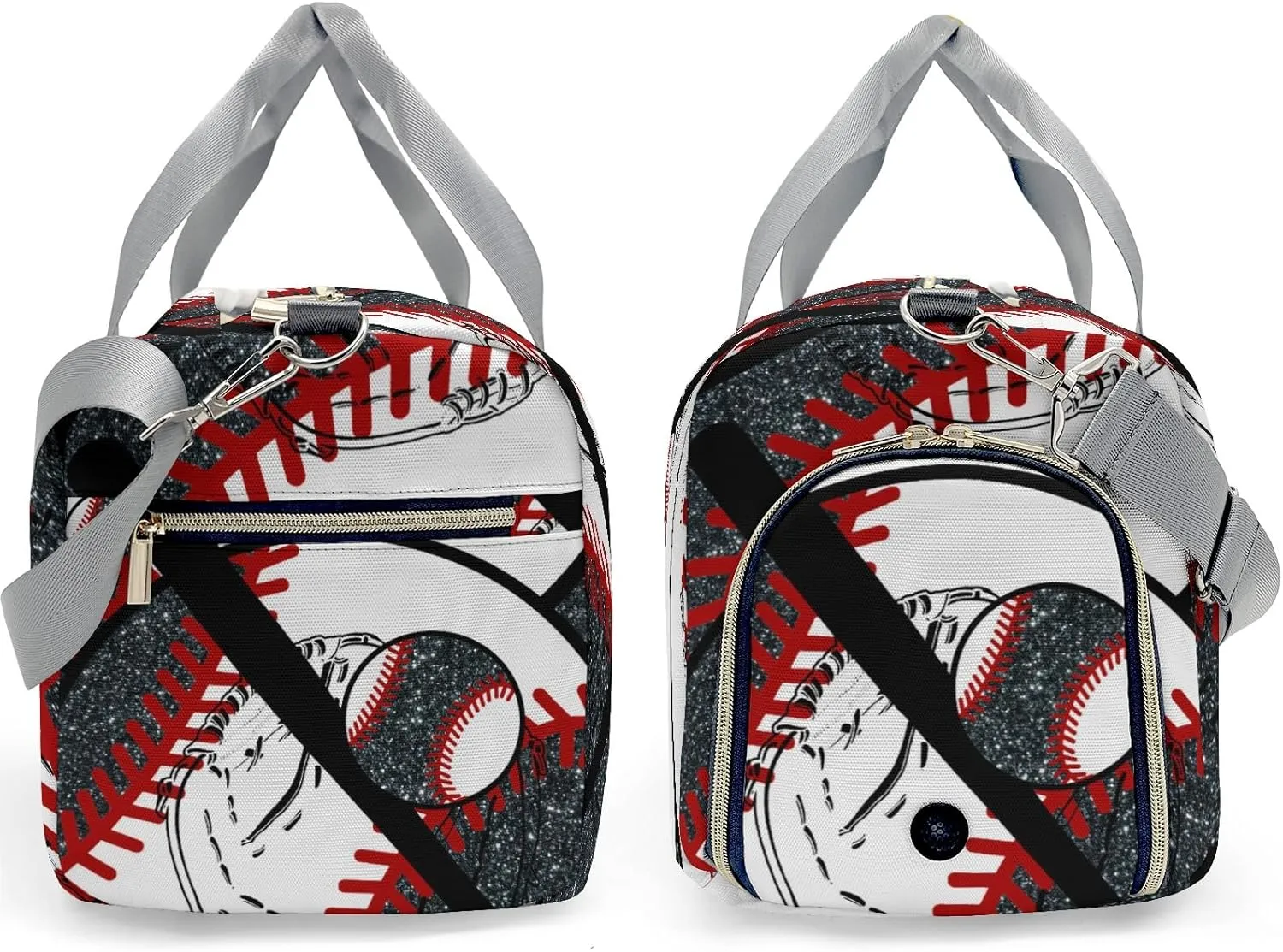 Custom Duffel Bag Baseball Team Player Gym Black Eco-Friendly Travel: Sustainable Travel Bags for Conscious Travelers