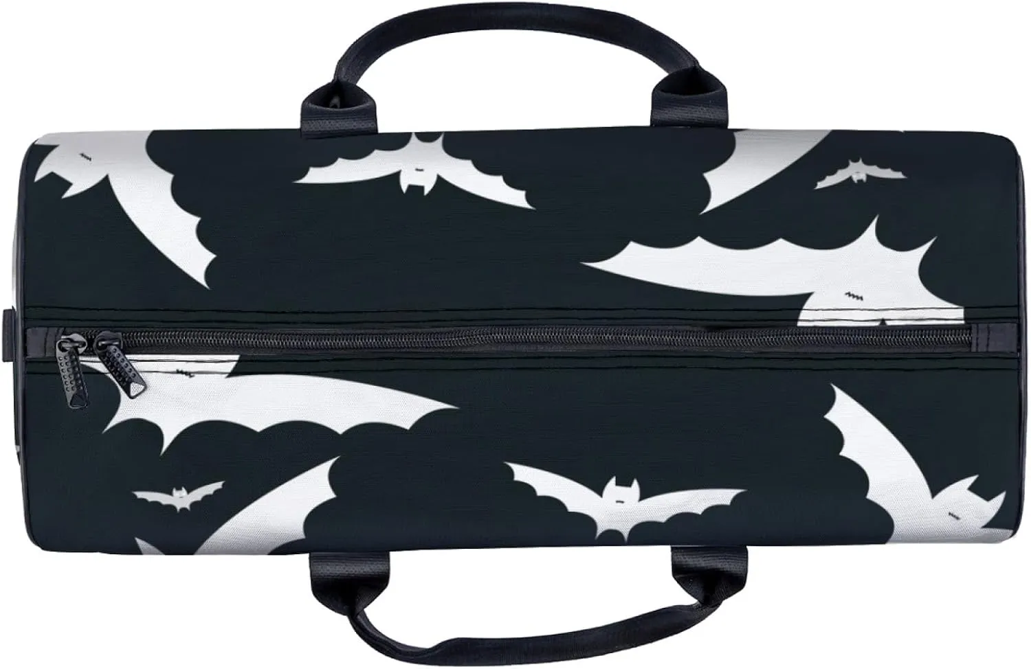 Cute Bat White Travel Duffel Bag for Woman Weekender Bag Man Tote Gym Bag Sport Gym Bag Hospital Bag for Labor and Delivery Overnight Bag Luggage Bag