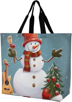 Cute Cardinal Birds Tote Bag for Women Reusable Grocery Shoulder Bags Shopping Bag for Travel, Groceries