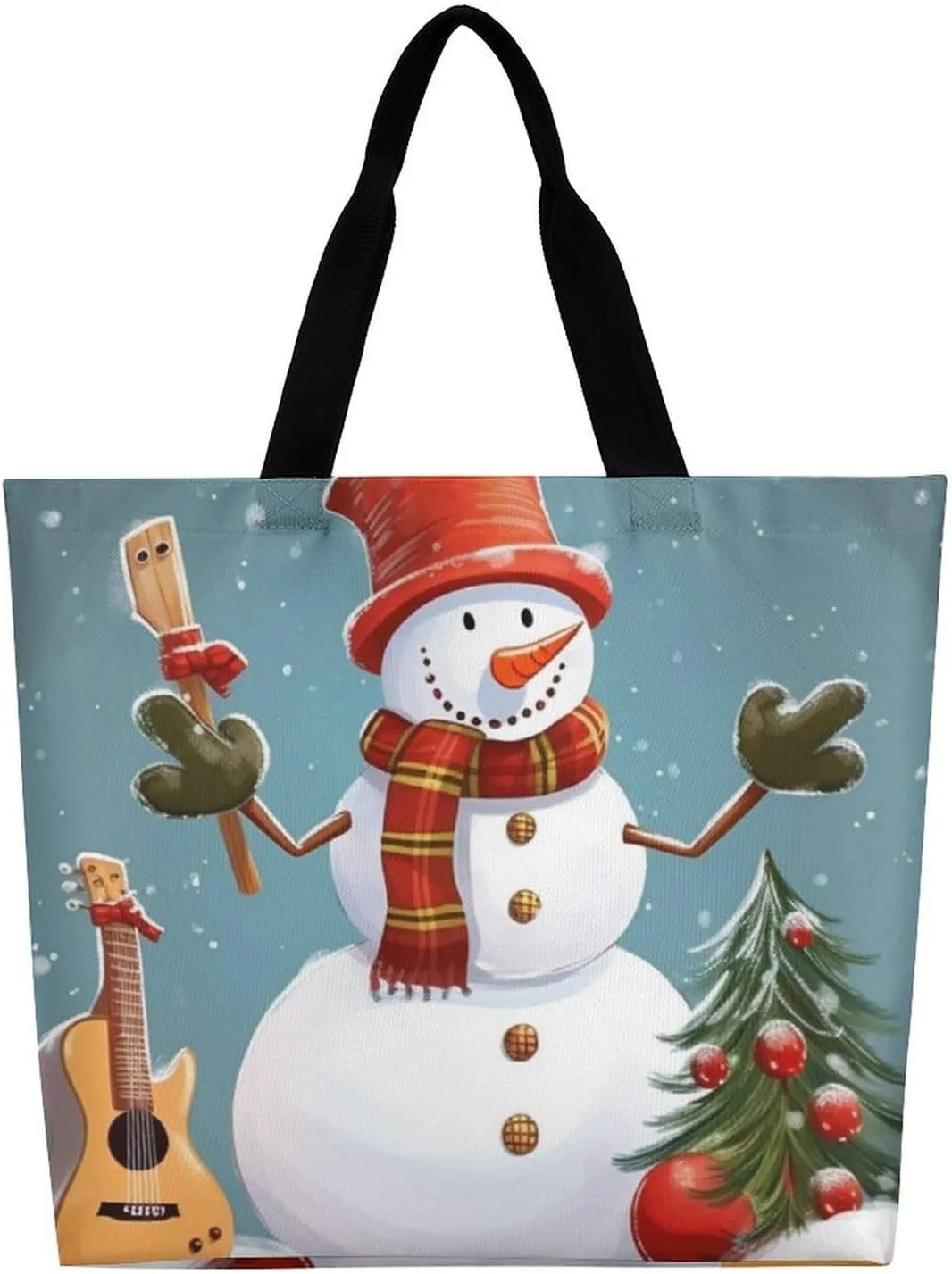 Cute Cardinal Birds Tote Bag for Women Reusable Grocery Shoulder Bags Shopping Bag for Travel, Groceries
