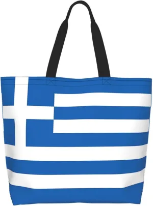 Cute Flag Tote Bag For Women Men Gifts Large Reusable Shopping Bags for Beach, Travel,Gym,Yoga