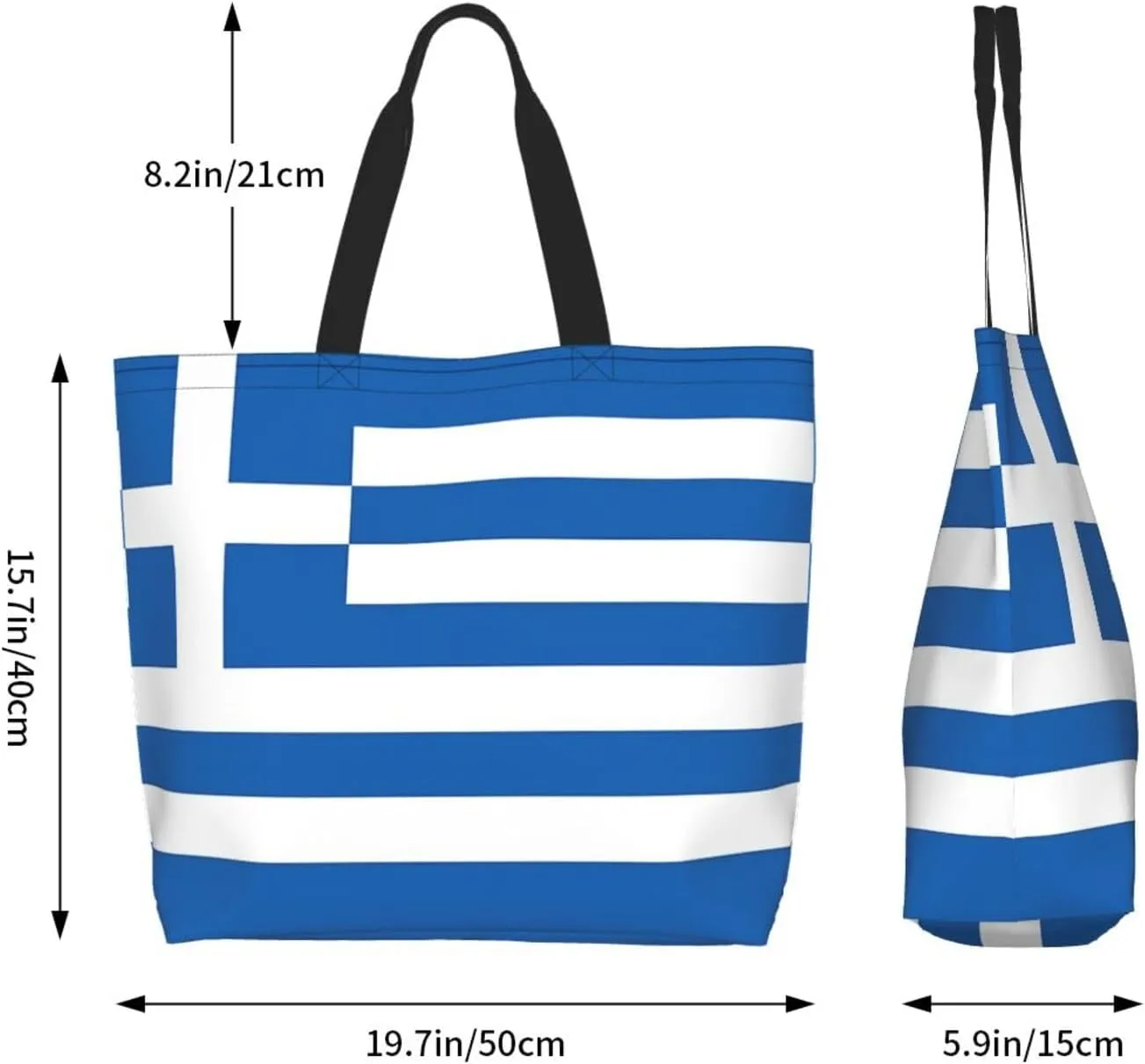 Cute Flag Tote Bag For Women Men Gifts Large Reusable Shopping Bags for Beach, Travel,Gym,Yoga