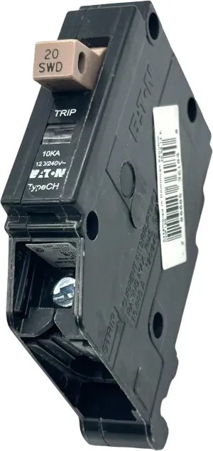 Cutler Hammer CHF120 Circuit Breaker, 1-Pole 20-Amp