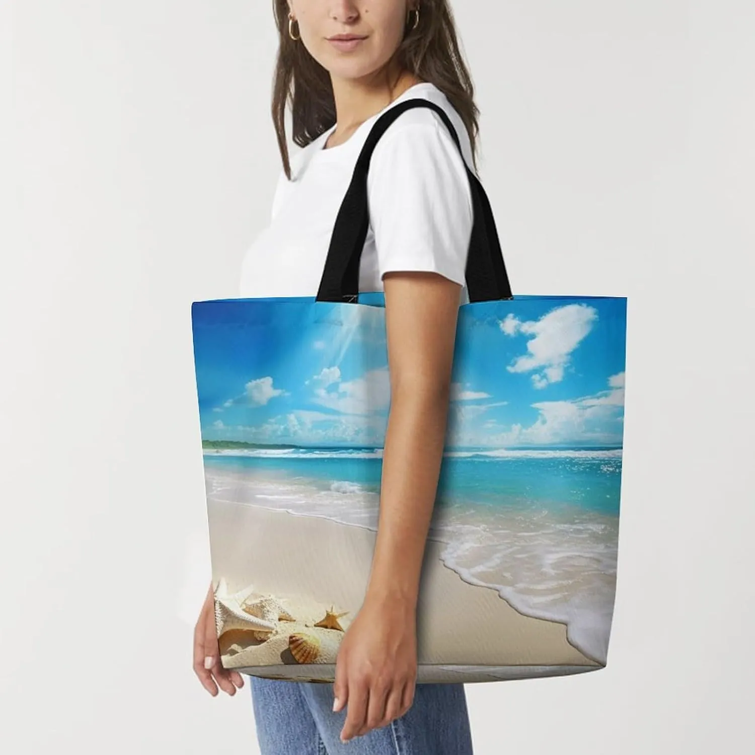 Dachshund Dog Tote Bag for Women Reusable Grocery Shoulder Bags Shopping Bag for Travel, Groceries