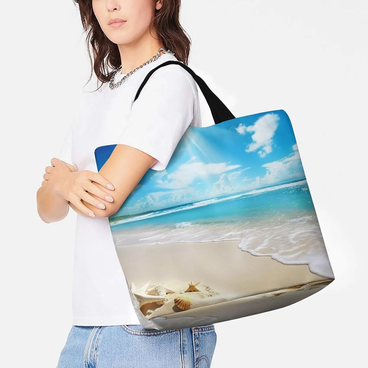Dachshund Dog Tote Bag for Women Reusable Grocery Shoulder Bags Shopping Bag for Travel, Groceries