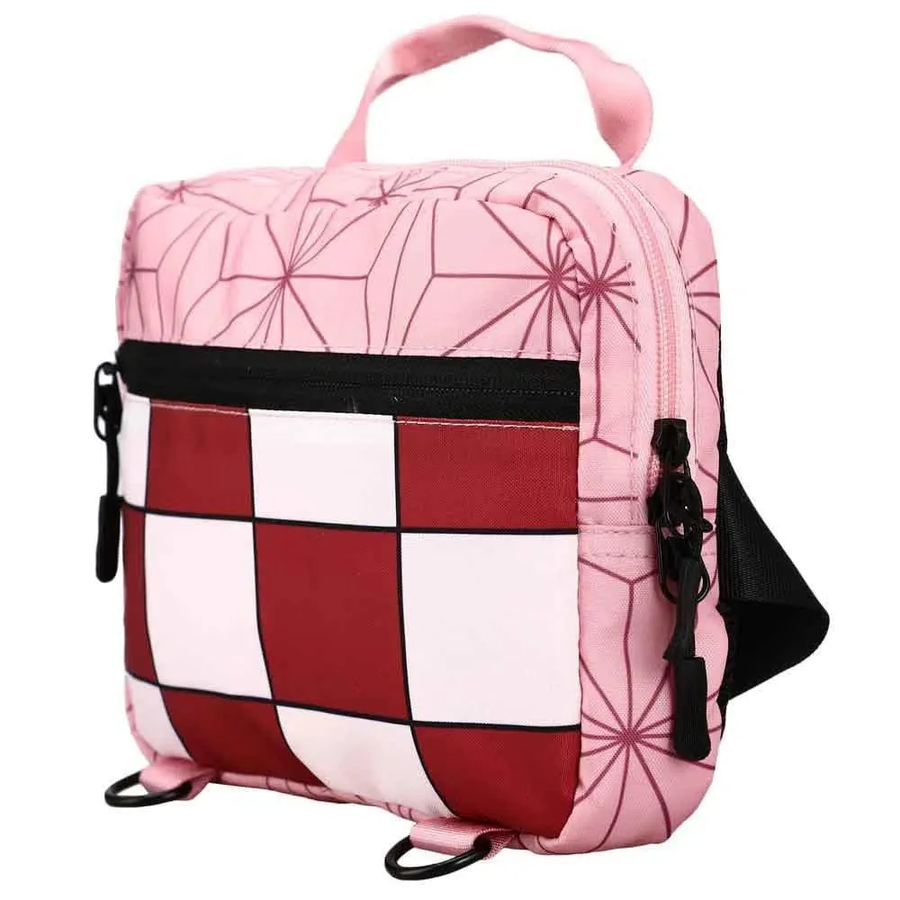 Demon Slayer - Nezuko Pink Kimono Pattern Fanny Pack - Bioworld