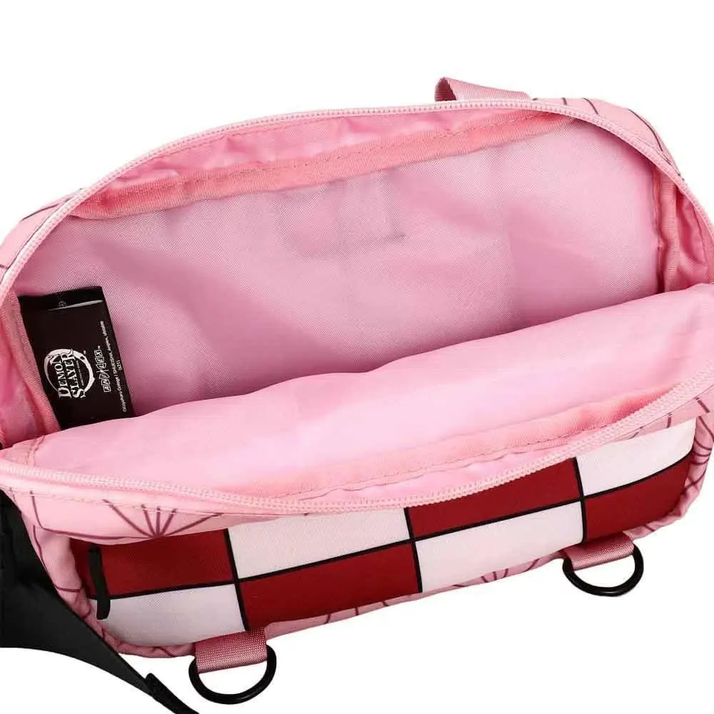Demon Slayer - Nezuko Pink Kimono Pattern Fanny Pack - Bioworld