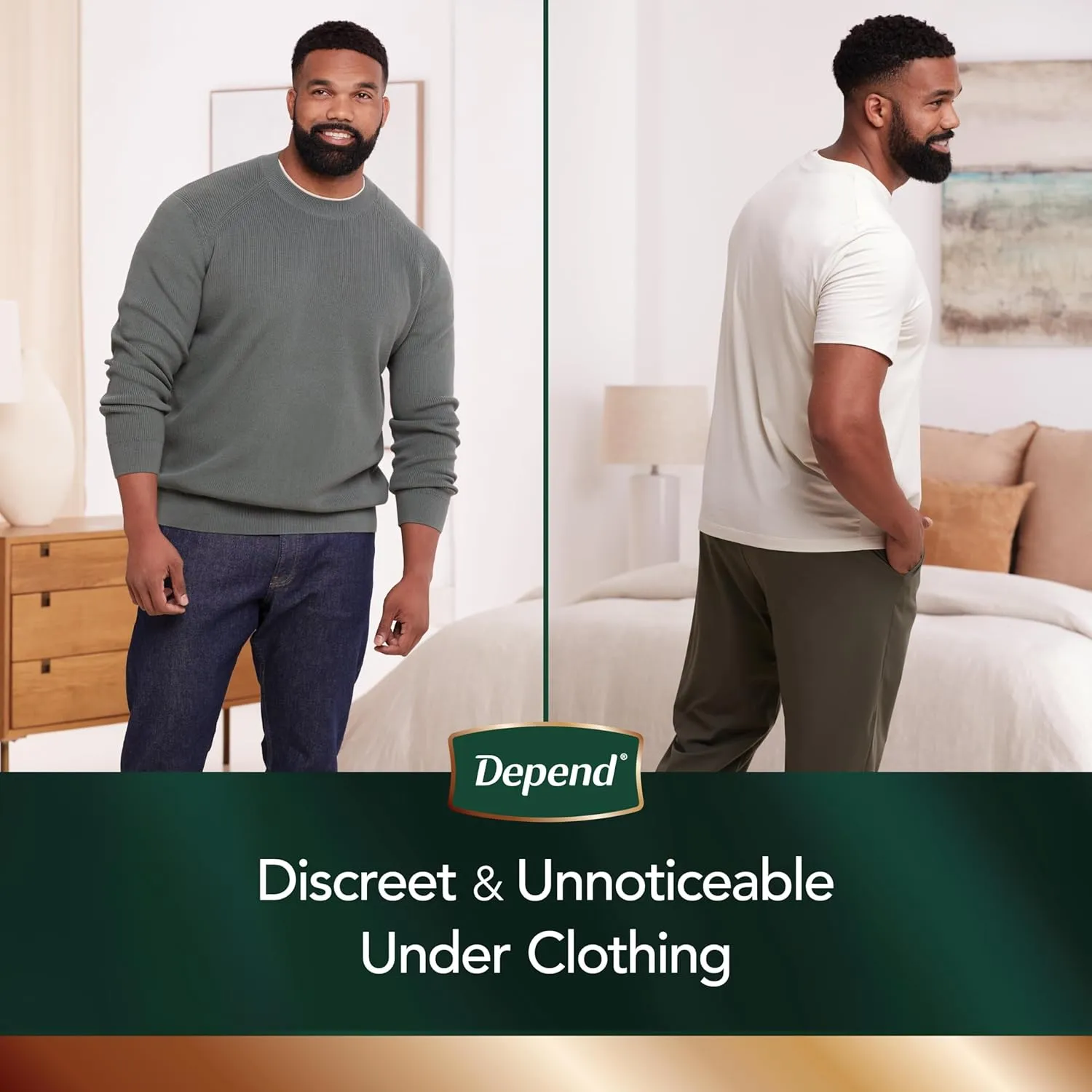 Depend Real Fit Incontinence Underwear for Men, Disposable, Maximum Absorbency, Large/Extra Large, Grey, 52 Count (2 packs of 26), Packaging May Vary