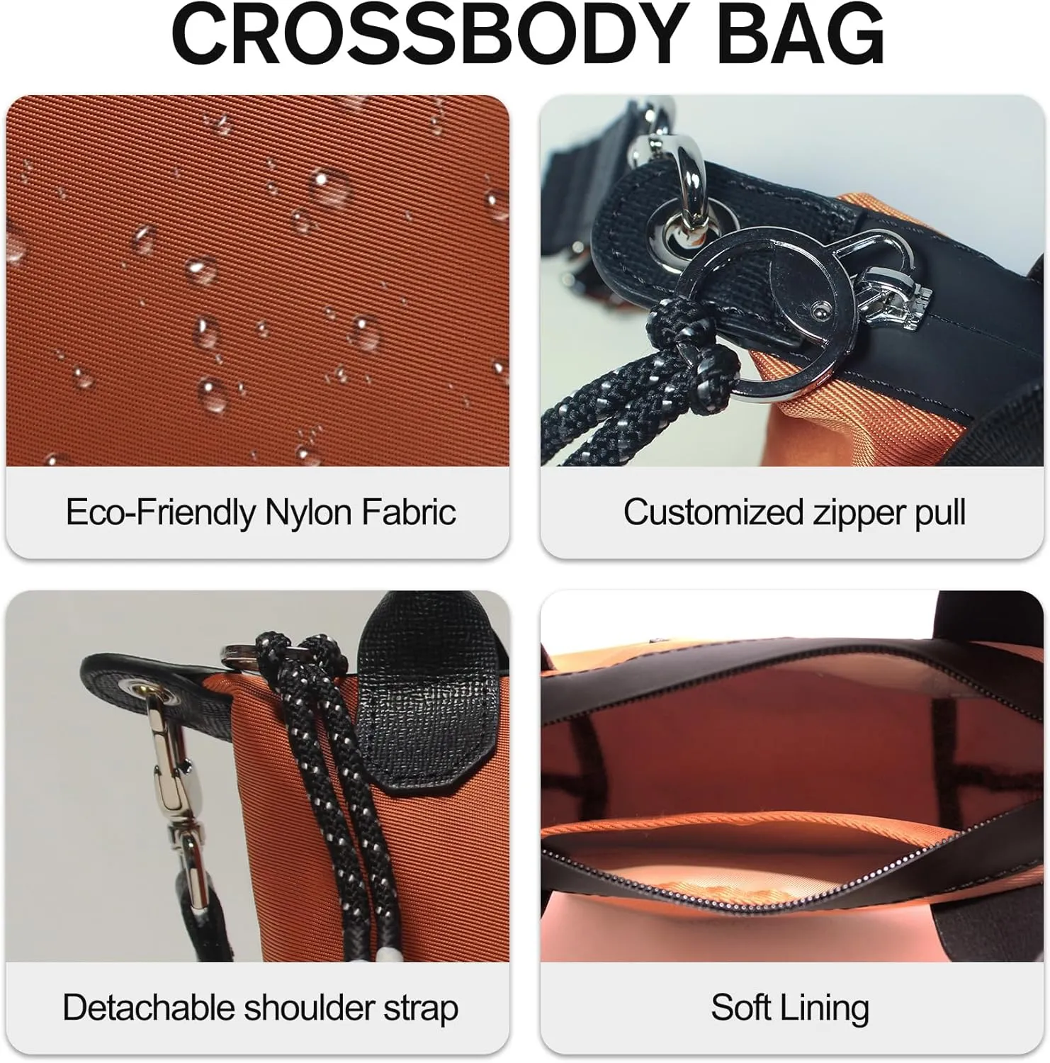 Designer Mini Tote for Women - Lightweight Crossbody Purse with Adjustable Dual Straps (2-Way Carry)
