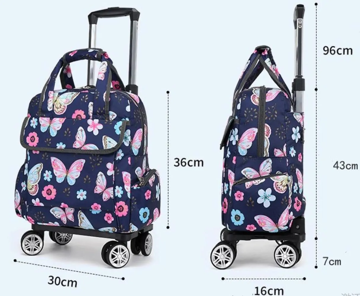Detachable and Portable Travel Bag, Shopping Basket with Wheels（BLA4）