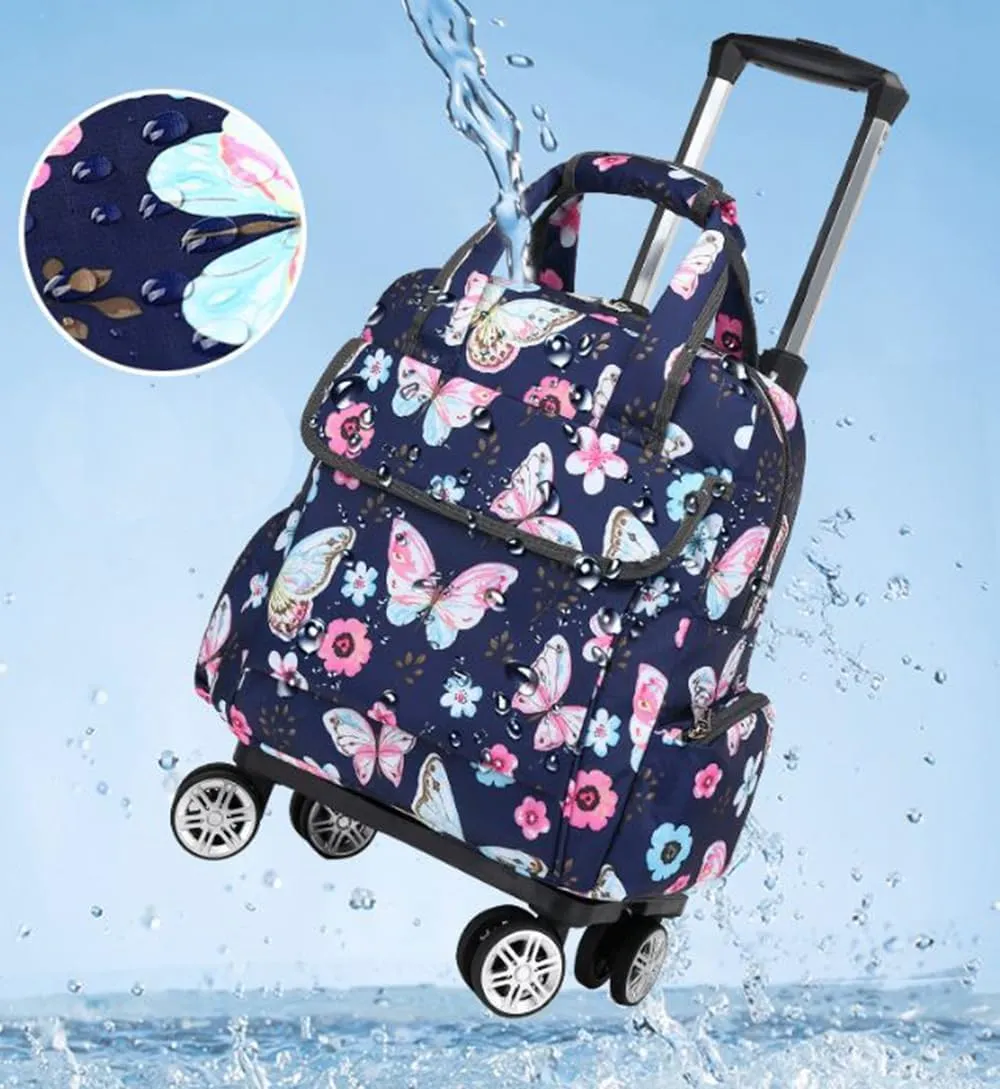 Detachable and Portable Travel Bag, Shopping Basket with Wheels（BLA4）