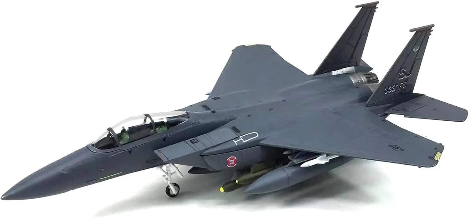 Die-cast Aircraft Model 1 100 Scale Model for F-15E Strike Eagle Supersonic Attack Fighter Simulation Alloy Aircraft Model Collection Airplane Model kit