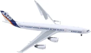 Die-cast Aircraft Model 1:400 for A340-500 F-WWTE Factory Painted Alloy Finished Aircraft Model for Collection Airplane Model kit