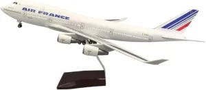 Die-cast Aircraft Model 47cm for 747 B747 Air France with Landing Gear Alloy Display Aircraft Model Kit Airplane Model kit