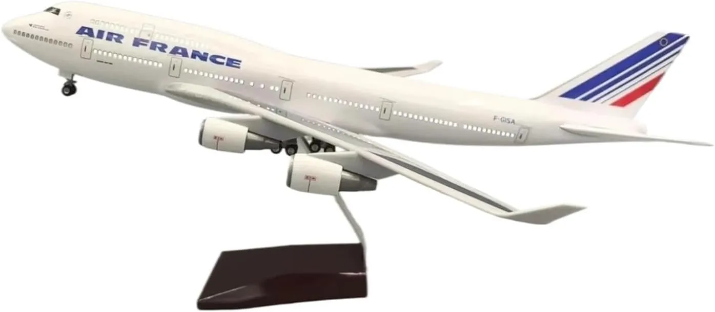 Die-cast Aircraft Model 47cm for 747 B747 Air France with Landing Gear Alloy Display Aircraft Model Kit Airplane Model kit