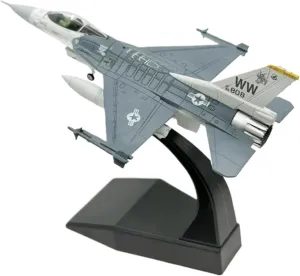 Diecast Plane Model 1：100 for F16 Fighter Aircraft Diecast Metal Plane Model Display Decoration Collection