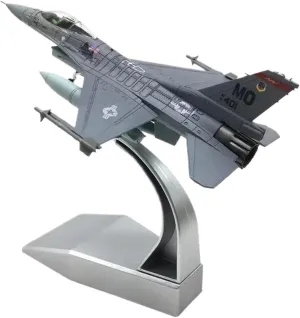 Diecast Plane Model 1：100 for F16C Fighter Aircraft Model Collection Decorative Display