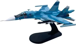 Diecast Plane Model 1:100 for SU34 Simulation Military Fighter Alloy Finished Airplane Model Aviation Plane