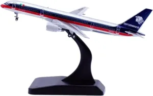 Diecast Plane Model 1:400 Scale for B757-200 N804AM Alloy Diecast Aircraft Model Multi-Functional Decoration