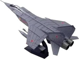 Diecast Plane Model 1：72 for Mig-31 Diecast Fighter Aircraft Model Ornaments Mini Decorative Home