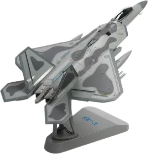 Diecast Plane Model 1:72 Scale for F-22 Raptor Alloy Fighter Airplane Model Desktop Decorations