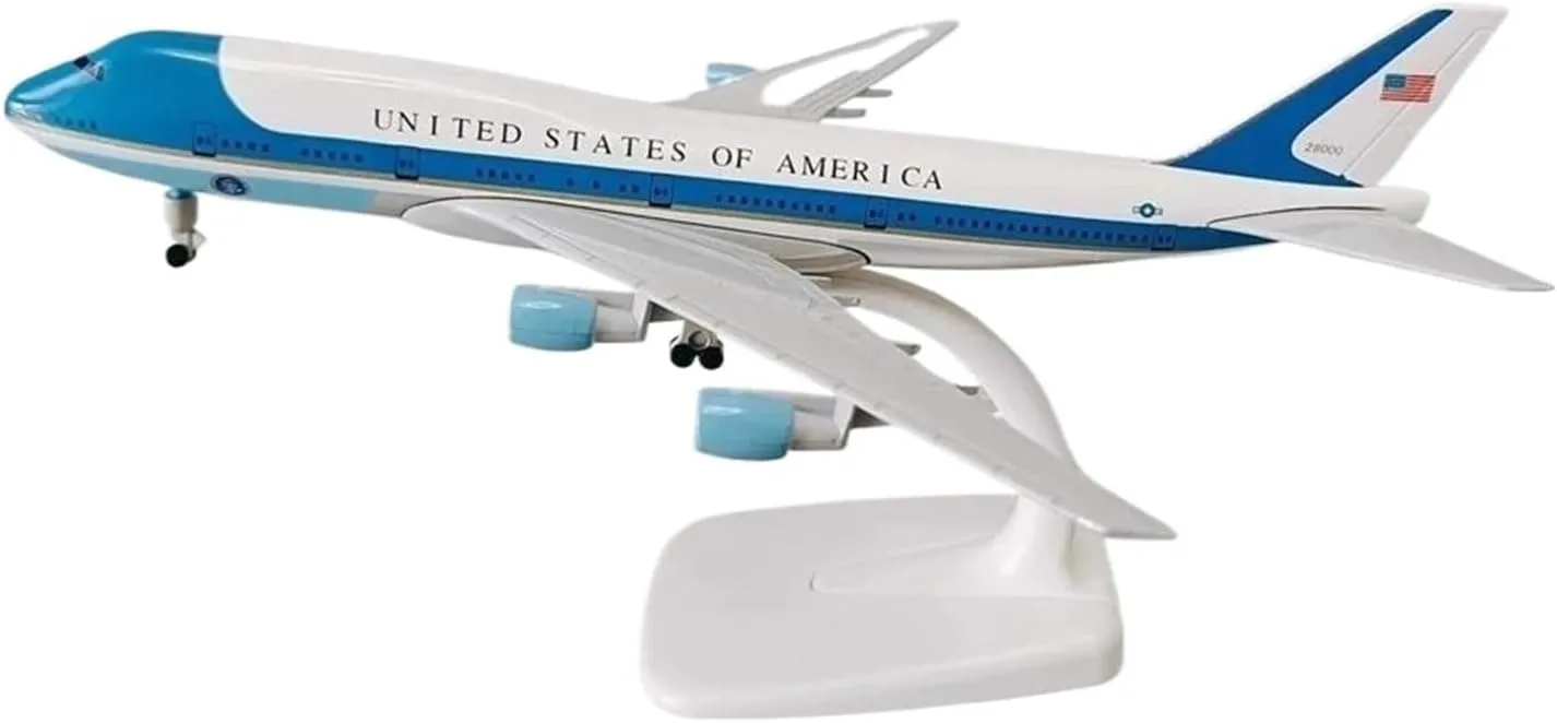 Diecast Plane Model 20CM for Boeing 747 Alloy Die-Casting Airplane Model Static Display Decoration Desktop Collection