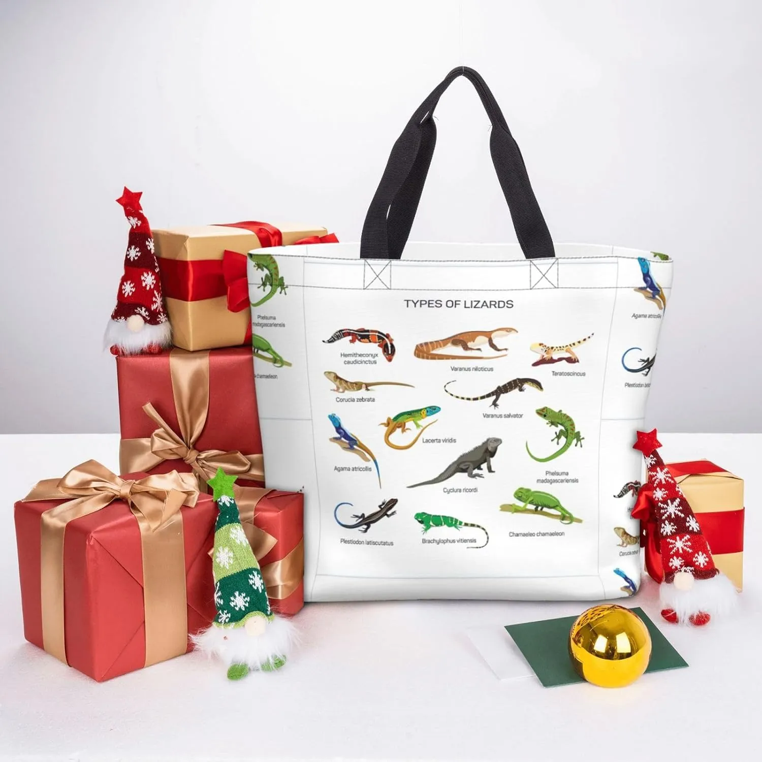 Different Types Of Lizard Duty Reusable Shopping One-Shoulder Bags â€“ Large Tote Bags Are Foldable