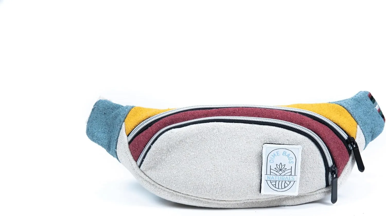 Dime Bags Naturals | The Maverick | 100% Nepali Hemp Adjustable Waist Fanny Pack (Boho Cream)